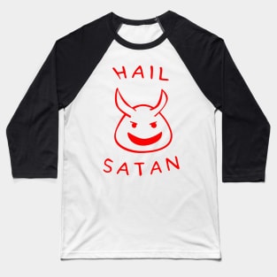 Hail Satan Baseball T-Shirt